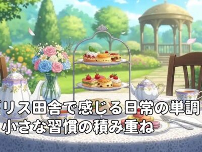 イギリス田舎で感じる日常の単調さと小さな習慣の積み重ね