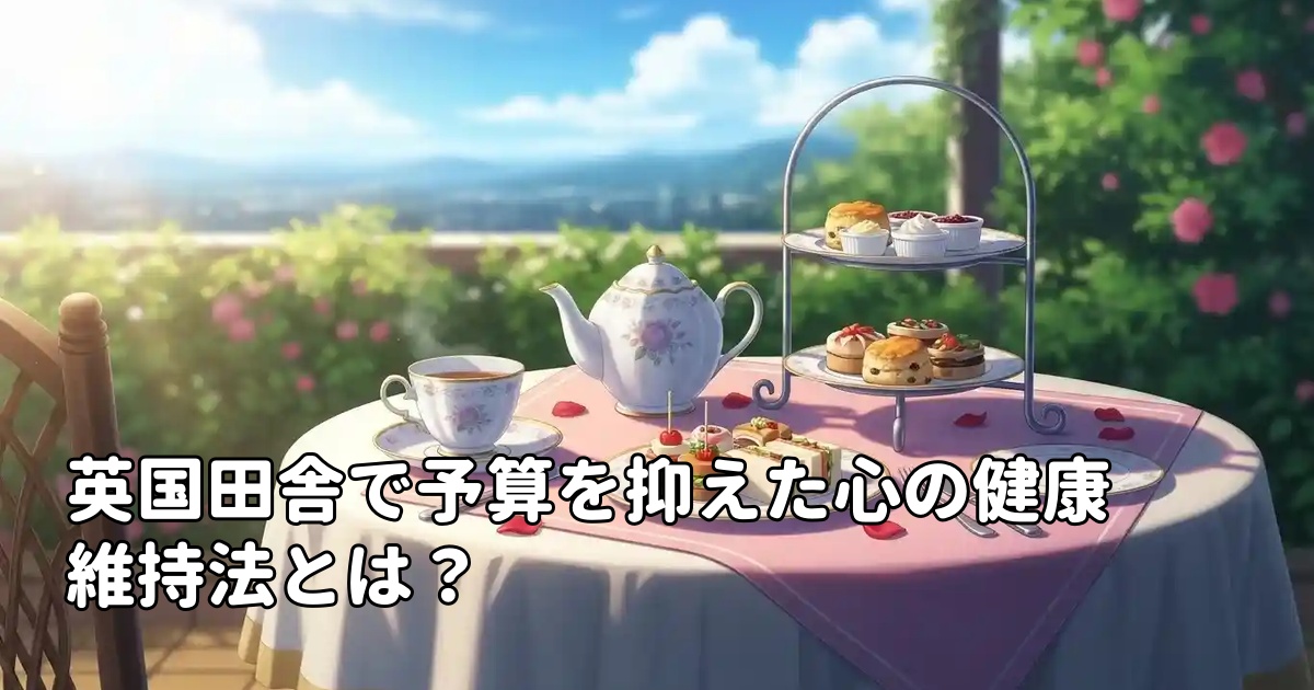 英国田舎で予算を抑えた心の健康維持法とは？