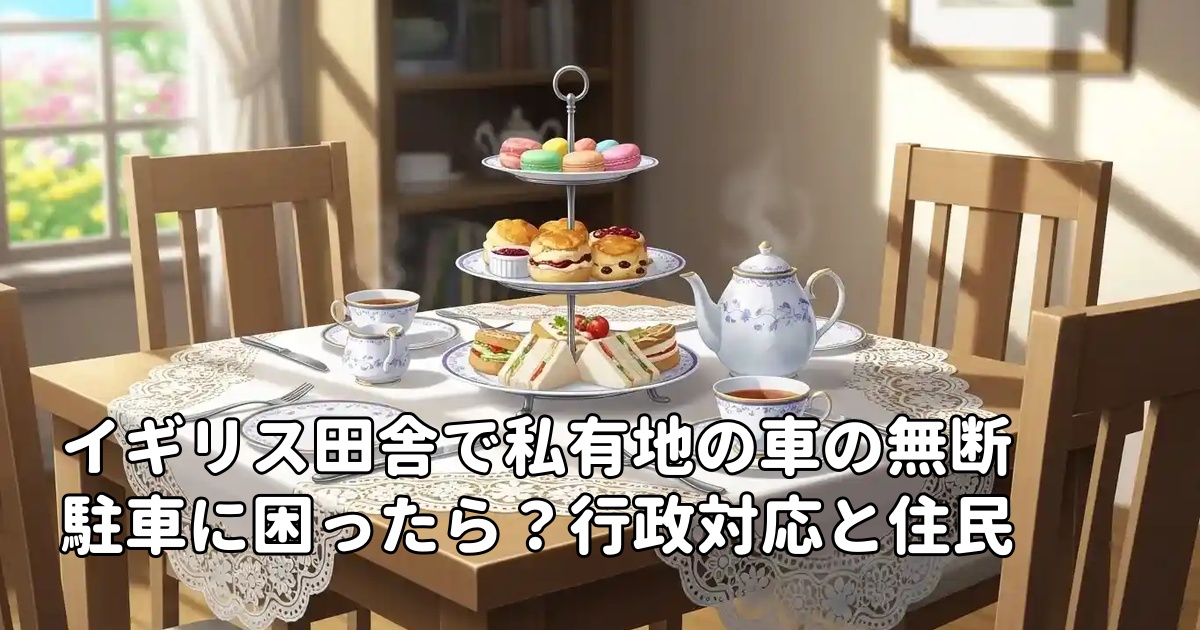 イギリス田舎で私有地の車の無断駐車に困ったら？行政対応と住民の対処法