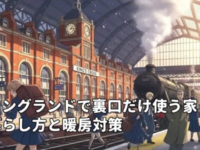 北イングランドで裏口だけ使う家の暮らし方と暖房対策