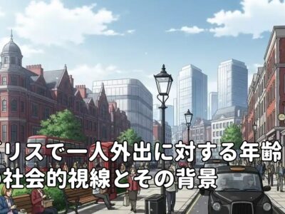 イギリスで一人外出に対する年齢別の社会的視線とその背景