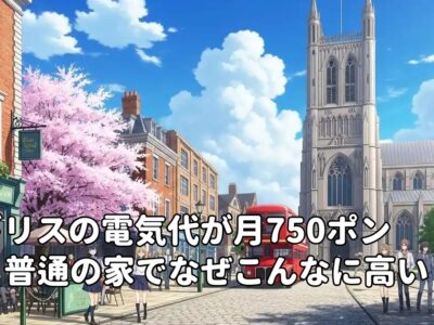 イギリスの電気代が月750ポンド！普通の家でなぜこんなに高い？