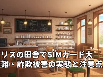 イギリスの田舎でSIMカード大量盗難、詐欺被害の実態と注意点
