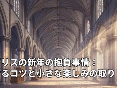 イギリスの新年の抱負事情：続けるコツと小さな楽しみの取り入れ方