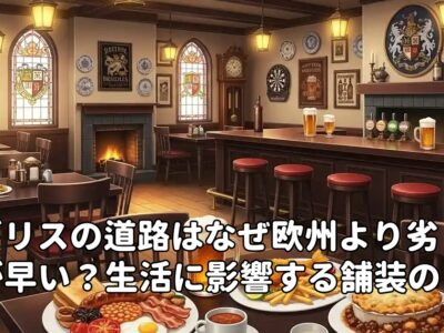 イギリスの道路はなぜ欧州より劣化が早い？生活に影響する舗装の違い