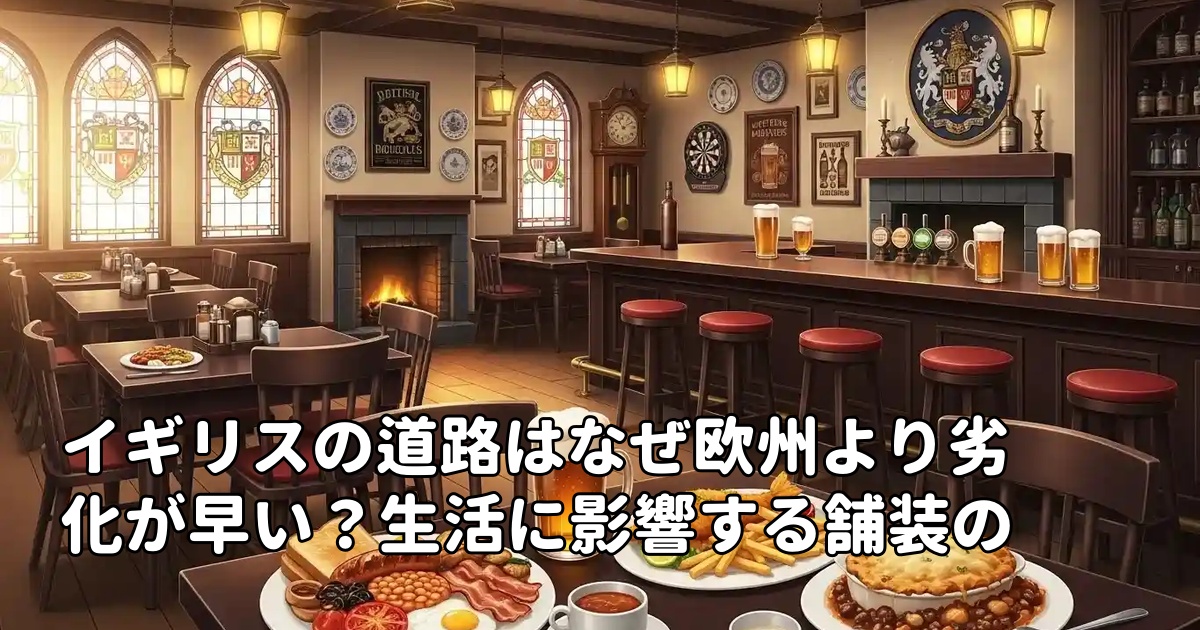 イギリスの道路はなぜ欧州より劣化が早い？生活に影響する舗装の違い