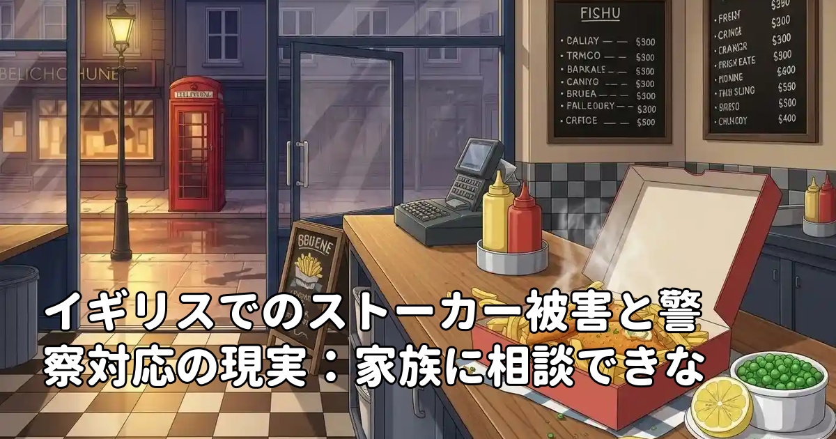 イギリスでのストーカー被害と警察対応の現実：家族に相談できない若者の苦悩