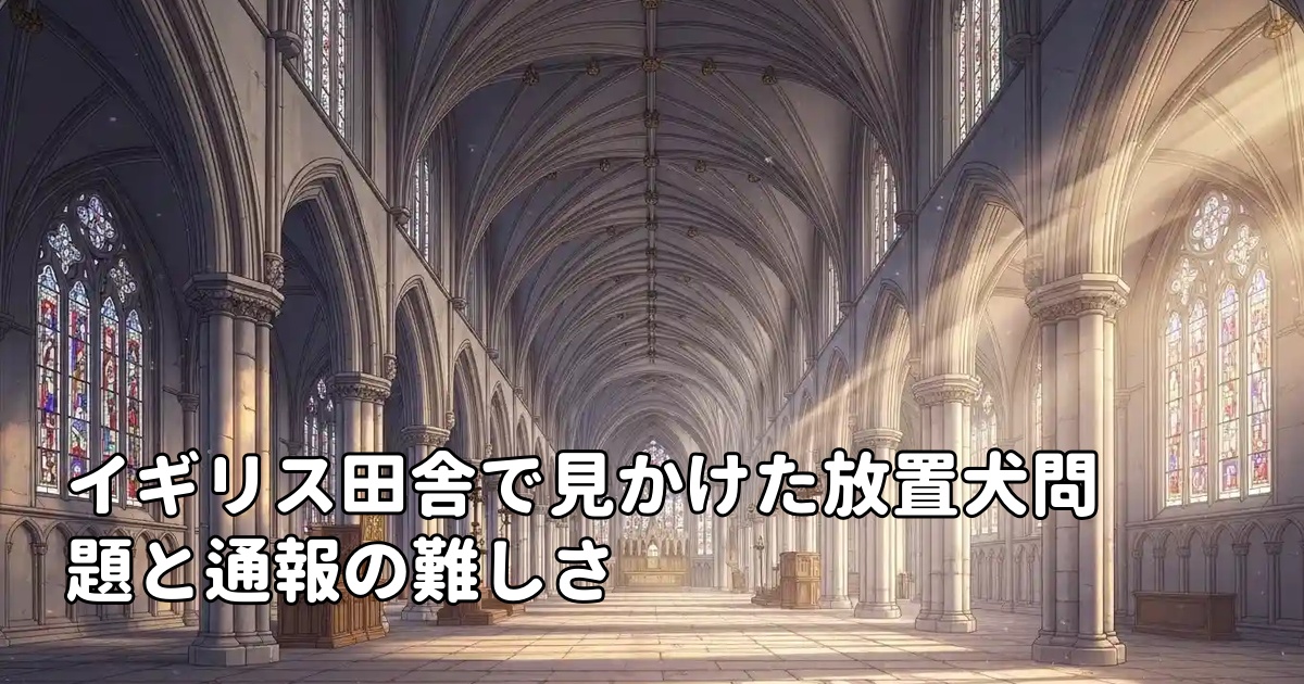 イギリス田舎で見かけた放置犬問題と通報の難しさ