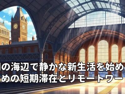 英国の海辺で静かな新生活を始めるための短期滞在とリモートワーク事情