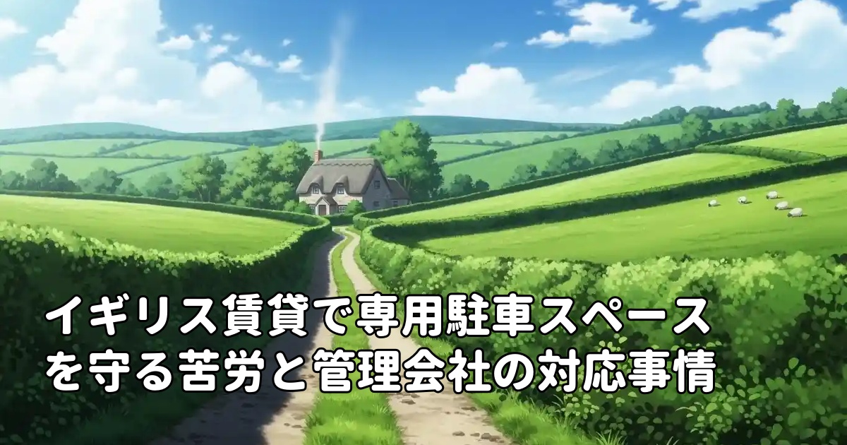 イギリス賃貸で専用駐車スペースを守る苦労と管理会社の対応事情