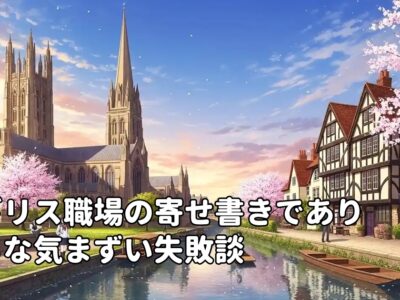 イギリス職場の寄せ書きでありがちな気まずい失敗談