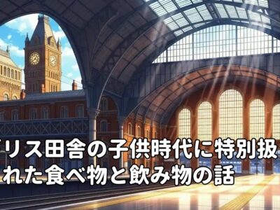 イギリス田舎の子供時代に特別扱いされた食べ物と飲み物の話