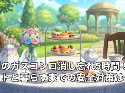 英国のガスコンロ消し忘れ5時間！ペットと暮らす家での安全対策は？