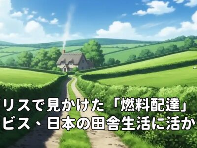 イギリスで見かけた「燃料配達」サービス、日本の田舎生活に活かせる？