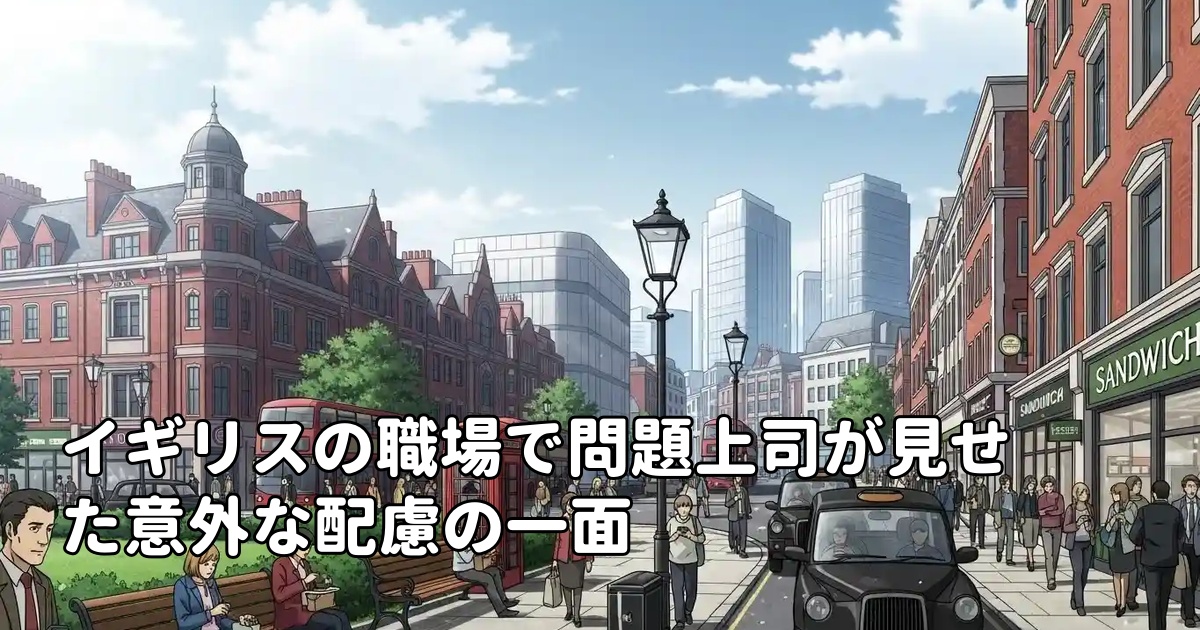イギリスの職場で問題上司が見せた意外な配慮の一面