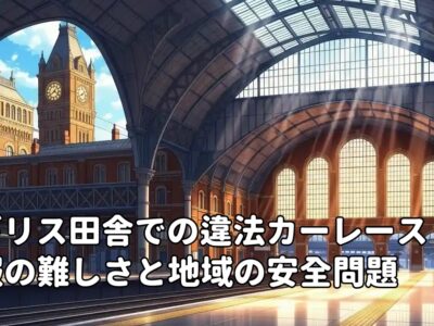 イギリス田舎での違法カーレース通報の難しさと地域の安全問題