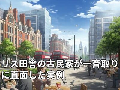 イギリス田舎の古民家が一斉取り壊しに直面した実例