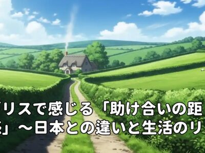 イギリスで感じる「助け合いの距離感」～日本との違いと生活のリアル