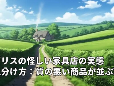 イギリスの怪しい家具店の実態と見分け方：質の悪い商品が並ぶ理由とは？