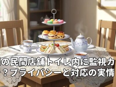 英国の民間店舗トイレ内に監視カメラ？プライバシーと対応の実情