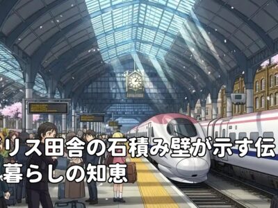 イギリス田舎の石積み壁が示す伝統と暮らしの知恵