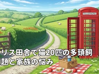 イギリス田舎で猫20匹の多頭飼育問題と家族の悩み