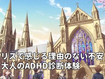イギリスで感じる理由のない不安感と大人のADHD診断体験