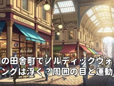 英国の田舎町でノルディックウォーキングは浮く？周囲の目と運動習慣のリアル