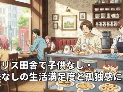 イギリス田舎で子供なし・趣味なしの生活満足度と孤独感について