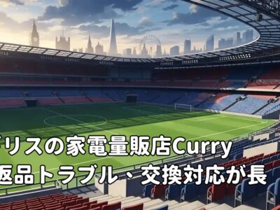 イギリスの家電量販店Currysで返品トラブル、交換対応が長期化した体験談