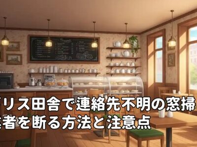 イギリス田舎で連絡先不明の窓掃除業者を断る方法と注意点