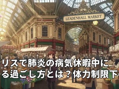 イギリスで肺炎の病気休暇中にできる過ごし方とは？体力制限下の工夫