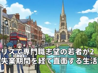 イギリスで専門職志望の若者が2年の失業期間を経て直面する生活と心の課題