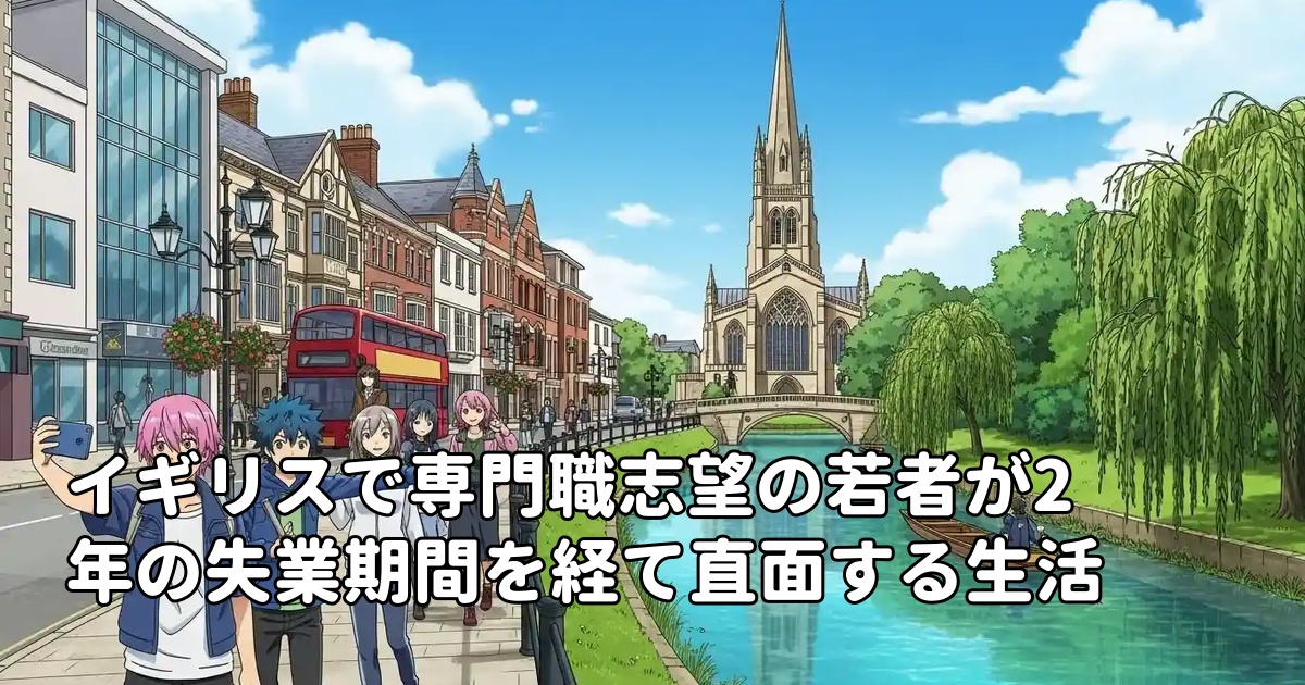 イギリスで専門職志望の若者が2年の失業期間を経て直面する生活と心の課題