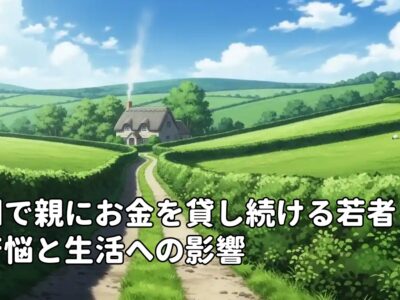 英国で親にお金を貸し続ける若者の苦悩と生活への影響