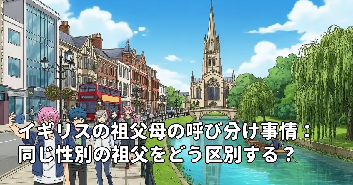 イギリスの祖父母の呼び分け事情：同じ性別の祖父をどう区別する？