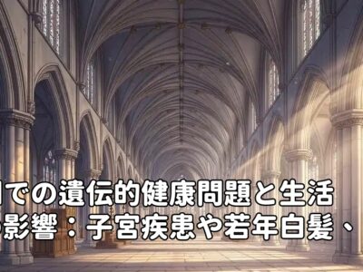 英国での遺伝的健康問題と生活への影響：子宮疾患や若年白髪、うつ病の実体験