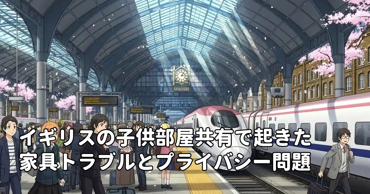 イギリスの子供部屋共有で起きた家具トラブルとプライバシー問題