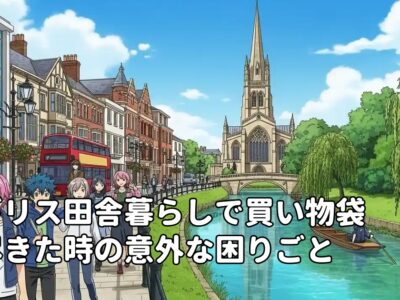 イギリス田舎暮らしで買い物袋が尽きた時の意外な困りごと