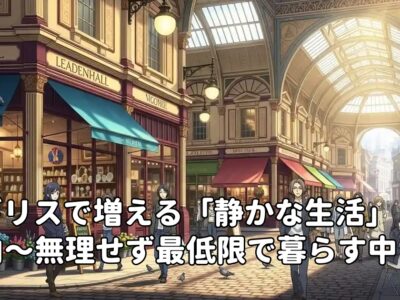 イギリスで増える「静かな生活」志向～無理せず最低限で暮らす中年の実情