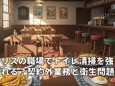 イギリスの職場でトイレ清掃を強制される？契約外業務と衛生問題の実態