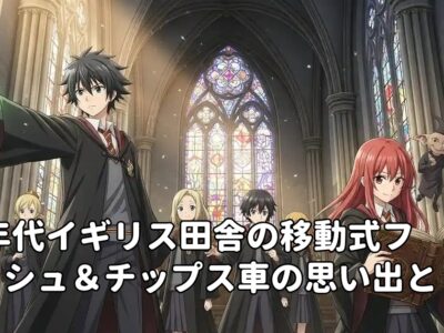 90年代イギリス田舎の移動式フィッシュ＆チップス車の思い出と今との違い