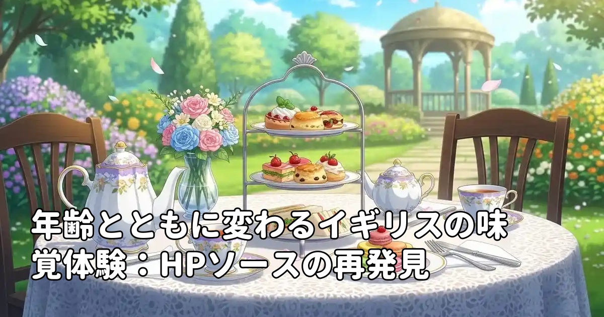 年齢とともに変わるイギリスの味覚体験：HPソースの再発見