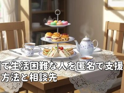 英国で生活困難な人を匿名で支援する方法と相談先
