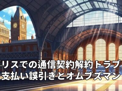 イギリスでの通信契約解約トラブル：支払い誤引きとオムブズマン回避の実態