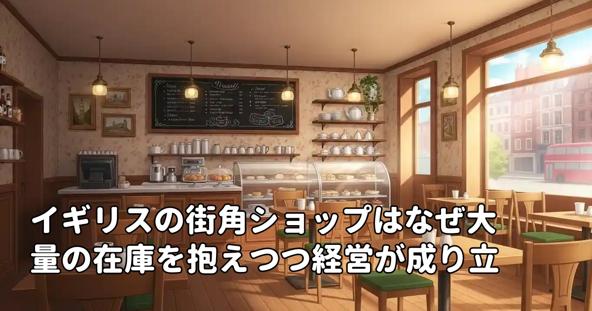 イギリスの街角ショップはなぜ大量の在庫を抱えつつ経営が成り立つのか？