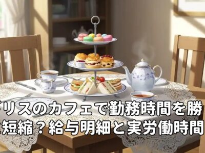 イギリスのカフェで勤務時間を勝手に短縮？給与明細と実労働時間のズレ問題