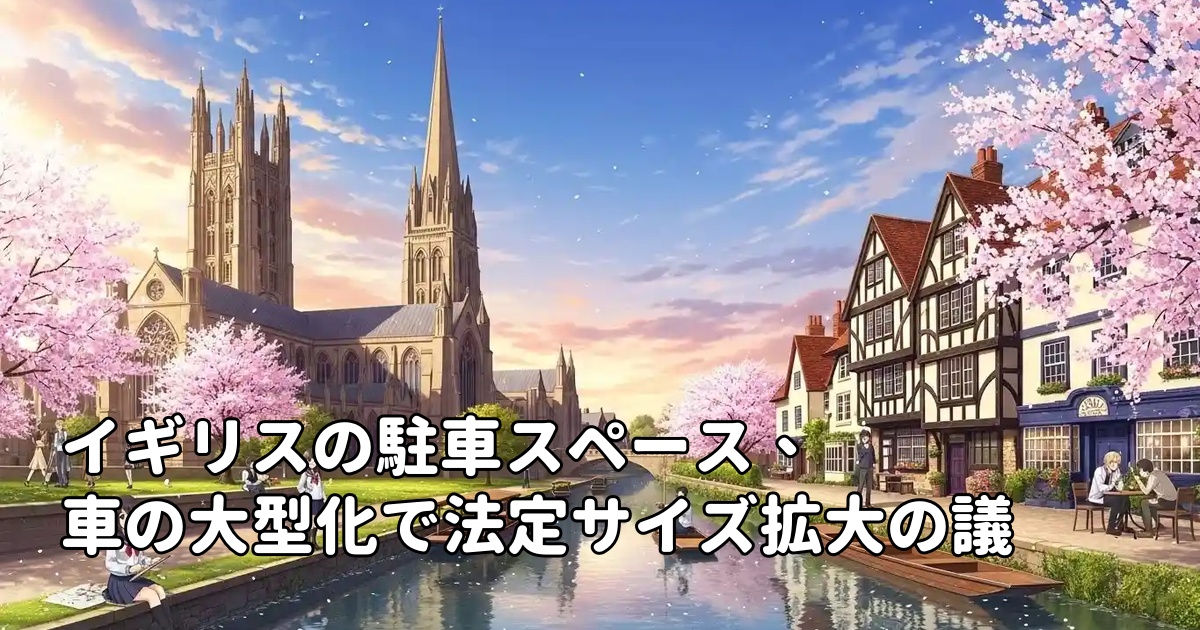 イギリスの駐車スペース、車の大型化で法定サイズ拡大の議論