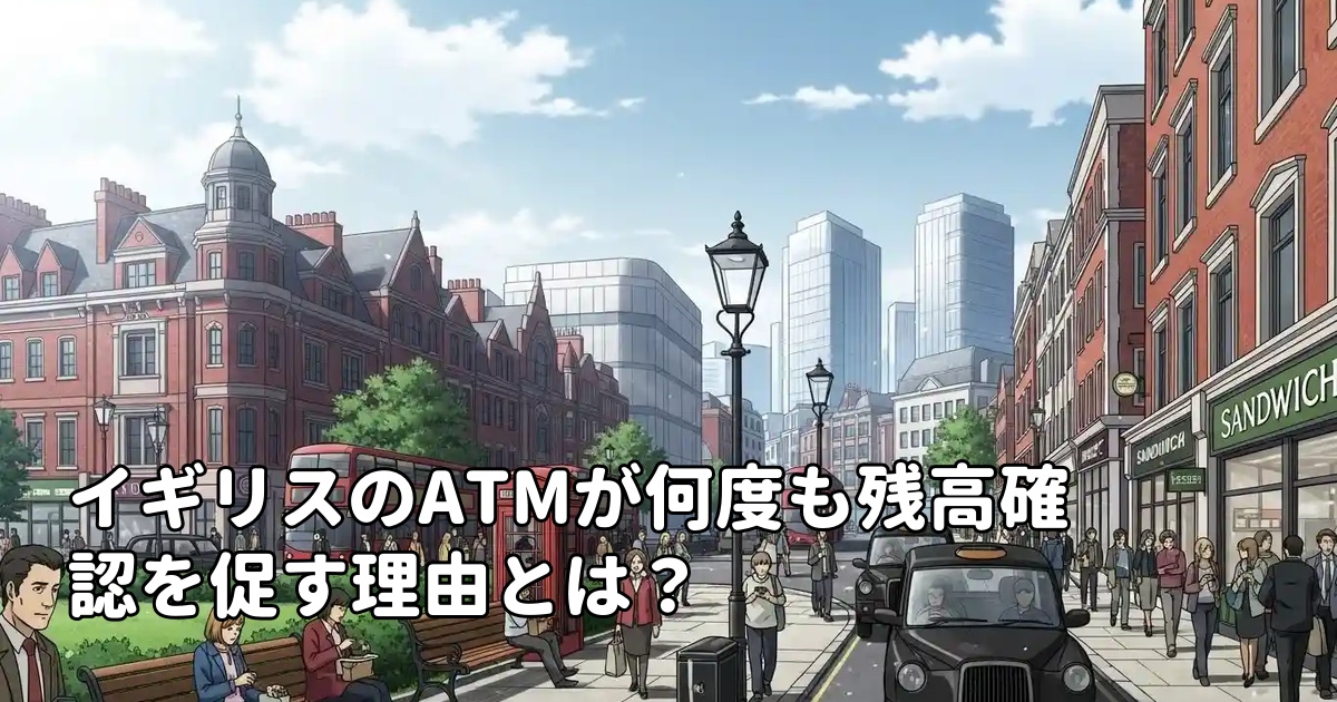 イギリスのATMが何度も残高確認を促す理由とは？