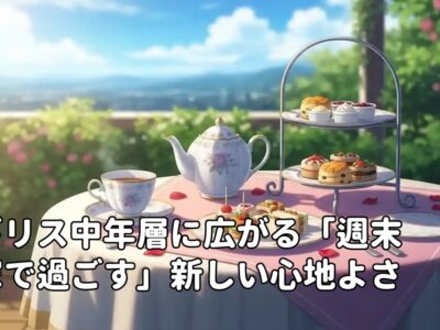 イギリス中年層に広がる「週末は家で過ごす」新しい心地よさ